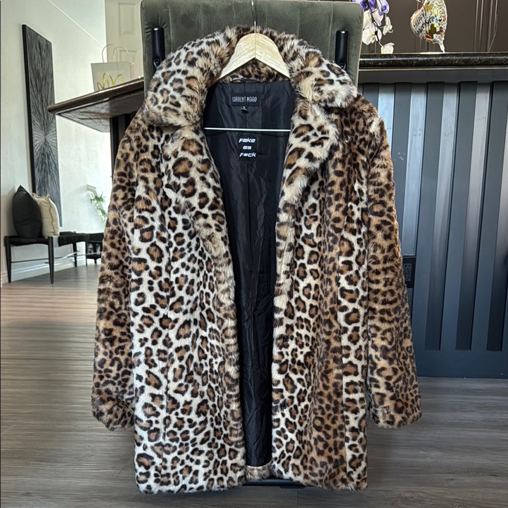 Dolls Kill Leopard Print Teddy Jacket